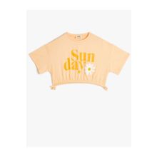 Koton 4SKG10074AK Turuncu Kadın T-Shirt