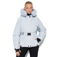 Koton 4WAK00203EW Mavi Suni Kürklü Kadın Kayak Montu
