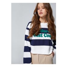 Koton 4WAL10039IK Lacivert Kadın Sweatshırt