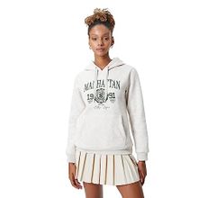 Koton 4WAL10085IK Beyaz Baskılı Kadın Sweatshirt