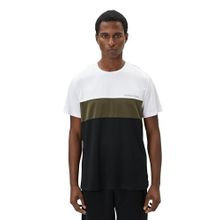 Koton 4WAM10076NK Beyaz Renk Bloklu Erkek T-shirt