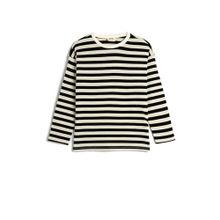 Koton 4WKG10293AK Siyah Çizgili Oversize Kız Çocuk T-shirt