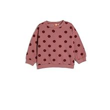 Koton 4WMG10016AK 2D7 Pembe Desenli Kız Bebek Pamuk Jersey Sweatshirt
