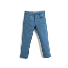 Koton 740 Erkek Çocuk İndigo Basic Dokuma Pamuklu Pantolon