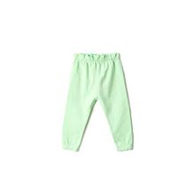 Koton 752 Kız Bebek Yeşil Basic Jogger Beli Büzgülü Lastikli Şardonlu Eşofman Altı