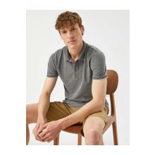 Koton 8KKB16378TK Siyah Polo Yaka Erkek Çocuk T-Shirt