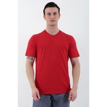 Koton 9KAK12882OK Kırmızı Bisiklet Yaka Kadın T-Shirt