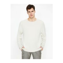 Koton 9KAM91068LT Ekru Bisiklet Yaka Erkek Kazak