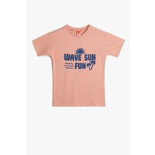 Koton Erkek Bebek Slogan Baskılı Kısa Kollu T-Shirt