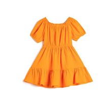 Koton Kids 3SKG80060AW1854 Turuncu Kız Çocuk Elbise