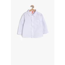 Koton Kids Beyaz Erkek Bebek Cep Detayli Erkek Gömlek 9YMB68063GW