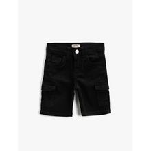 Koton Kids Erkek Beyaz Polo Yaka Pamuklu Kumas Dügmeli Gögüste Dügmeli Cepli Kisa Kollu Tisört 0YKB16381OK