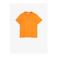 Koton Kids Erkek Çocuk Polo Yaka Pamuklu Dügmeli Kisa Kollu Tisört 0YKB16554TK