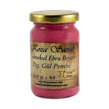 Koza Pigment Gül Pembe Ezilmiş Boya 105 cc Ebru Boyası