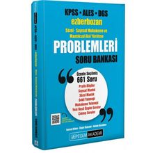 KPSS ALES DGS Ezberbozan Sözel-Sayısal Muhakeme ve Mantıksal Akıl Yürütme Problemleri Soru Bankası - Pegem Yayınları