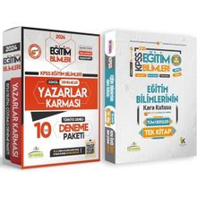 KPSS Eğitim Bilimleri Karakutu Tek Kitap ve 10'lu Yazarlar Karması Tamamı Çözümlü Deneme Paketi - İnformal Yayınları