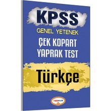 KPSS Genel Yetenek Türkçe Çek Kopart Yaprak Test 2017 - kollektif