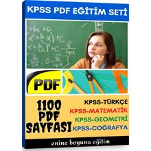 KPSS Hazırlık Eğitim Seti 1100 Sayfalık PDF Kitabı Enine Boyuna Eğitim