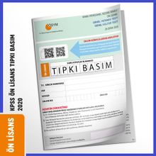 Kpss Lisans 2020 Ösym Çıkmış Soru Tıpkı Basım Türkiye Geneli Dijital Çözümlü Soru Kitapçığı