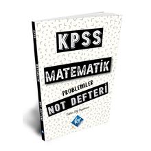 KPSS Matematik-Problemler Not Defteri-KR Akademi