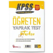 KPSS Türkçe Öğreten Yaprak Test - Hoca Kafası Yayınları