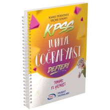 KPSS Türkiye Coğrafyası Defteri Murat Yayınları