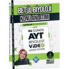 Kr Akademi Yayınları Betül Biyoloji Konu Anlatımı 54 Günde AYT Biyoloji Video Kamp Kitabı