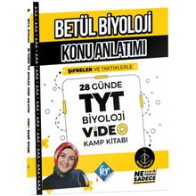 KR Akademi Yayınları - TYT Betül Biyoloji Konu Anlatımı 28 Günde Video Kamp Kitabı