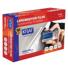 Kraf 2128 85x115 mm 125 Mic 100'lü Laminasyon Filmi