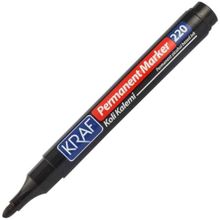 Kraf 220 Siyah Permanent Marker Yuvarlak Uç Kalem