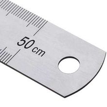 Kraf 50 cm İnch Ölçülü Çelik Cetvel