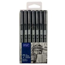 Kraf 7 Parça Teknik Çizim Kalem Seti
