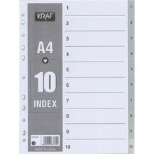 Kraf A4 1-10 Rakam Ayraç