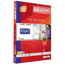 Kraf KF-2124 70x42.43 mm Lazer Etiket