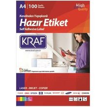 Kraf KF-2172 35x23 mm Lazer Etiket