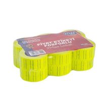 Kraf Motex Etiket Fosforlu Sarı 12'li