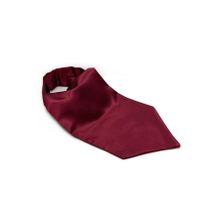 Kravatkolik K571 Bordo Düz Ascot Erkek Fular