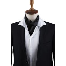 Kravatkolik K578 Siyah Düz Ascot Fular