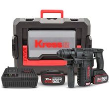 Kress KUC61.2 20 V 4.0 Ah 2.2J Li-Ion Çift Akülü Kömürsüz Profesyonel SDS-Plus Pnömatik Kırıcı Delici