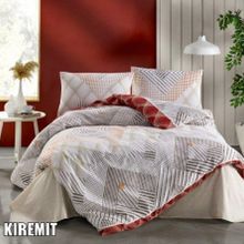 Kristal Olya Kiremit Terry Cotton Çift Kişilik Nevresim Takımı
