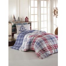 Kristal Sailor 160x220 cm Mavi Rainforce Tek Kişilik Genç Nevresim Takımı
