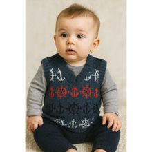 krm kerem bebe Çapa Desenli Bebek Süveter