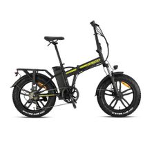 Kron Elektrone Zuma 20J 7 Vites M.Disc Mat Siyah Neon Sarı Katlanır Elektrikli Bisiklet