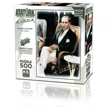 KS Games 20060 Kahve İçen Atatürk 500 Parça Puzzle