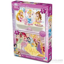 Ks Games 2'li Disney Princess 35+60 Parça Puzzle