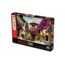 Ks Games Çiçekli Köy Evi 500 Parça Puzzle