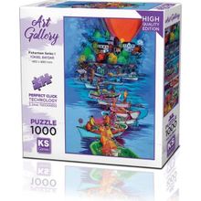 KS Puzzle 20687 Fishermen Series I 1000 Parça Puzzle