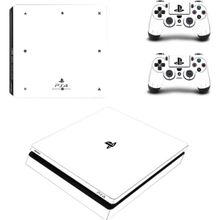 Kt Grup Decoration Beyaz Arkaplan Playstation 4 Slim Kasa Sticker Kaplama
