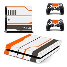 Kt Grup Decoration Playstation 4 Fat Turuncu Beyaz Sticker Kaplama Seti