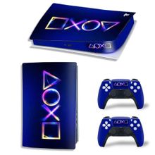 Kt Grup Sanatsal Mor Playstation 5 Disk Edition Sticker Kaplama Seti
